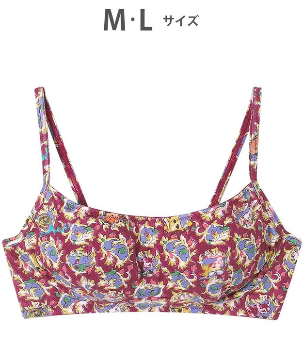 tsumori chisato SLEEP ツモリチサト ノンワイヤーブラ ベア天竺素材(身生地) フルカップ ブラジャー レディース UBX564 /ワコール エンジ