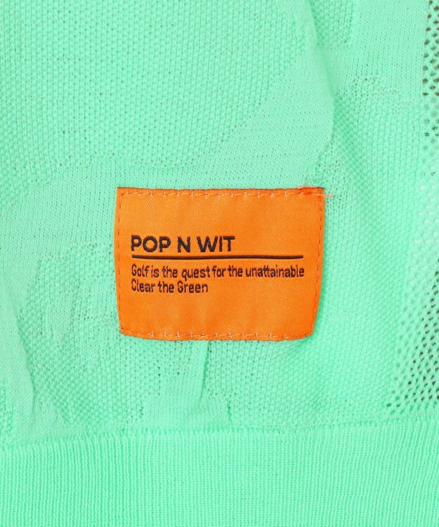 PW CIRCULUS 【手洗い可能】【MEN】アニマルドットニットモック ゴルフ ピーコックグリーン系