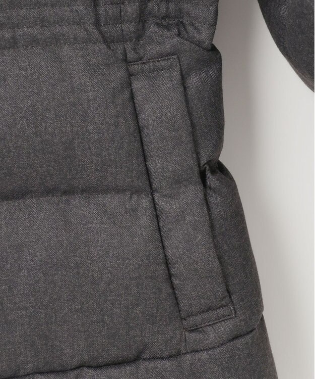 組曲 【洗える・2WAY】ライトタフタショートダウン グレー系5