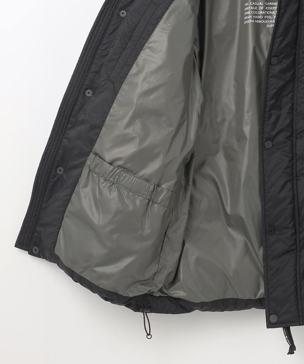 JOSEPH ABBOUD MOUNTAIN 【軽量/撥水/7ポケット/INフード】ナイロンリップ ダウン ジャケット ブラック系