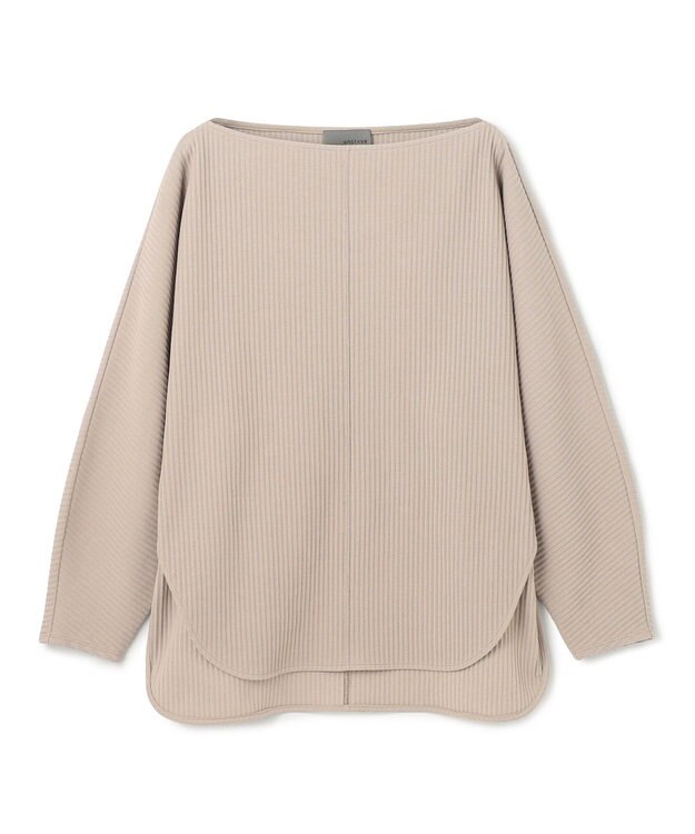 uncrave プリーツリブ ドルマンスリーブトップス グレージュ