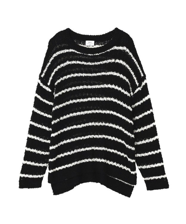 YECCA VECCA ルーズニットプルオーバー Border