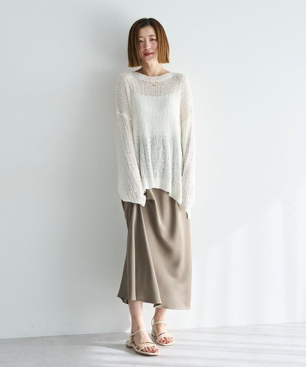 YECCA VECCA ルーズニットプルオーバー Ivory