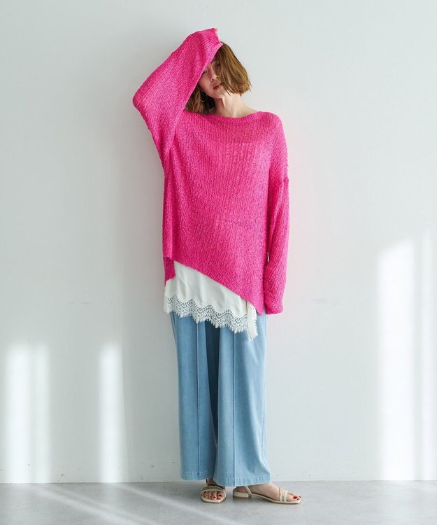 YECCA VECCA ルーズニットプルオーバー Pink