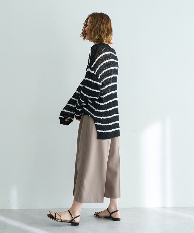 YECCA VECCA ルーズニットプルオーバー Border