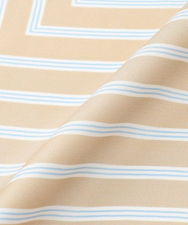 自由区 【カタログ掲載】ストライプレター スカーフ ベージュ系