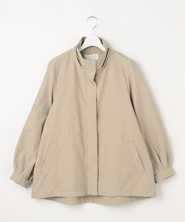自由区 【カタログ掲載・撥水加工・洗える】コットンナイロンタッサー ブルゾン ベージュ