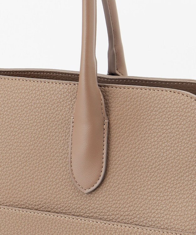 ICB 【A4サイズ収納可】ボストントート ベージュ系