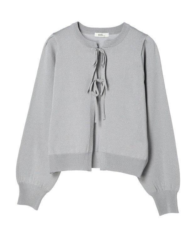 earth music&ecology ラメニットカーディガン Gray