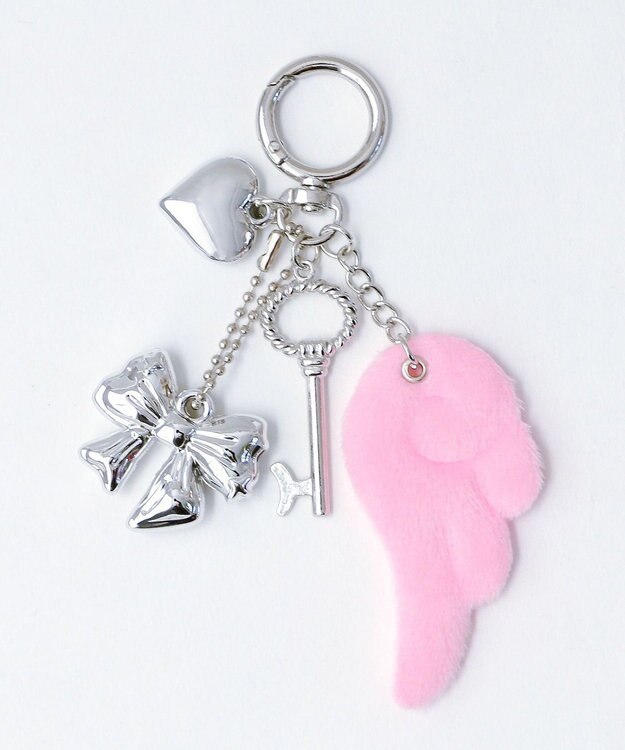WEGO エンジェルウィングキーホルダー ピンク
