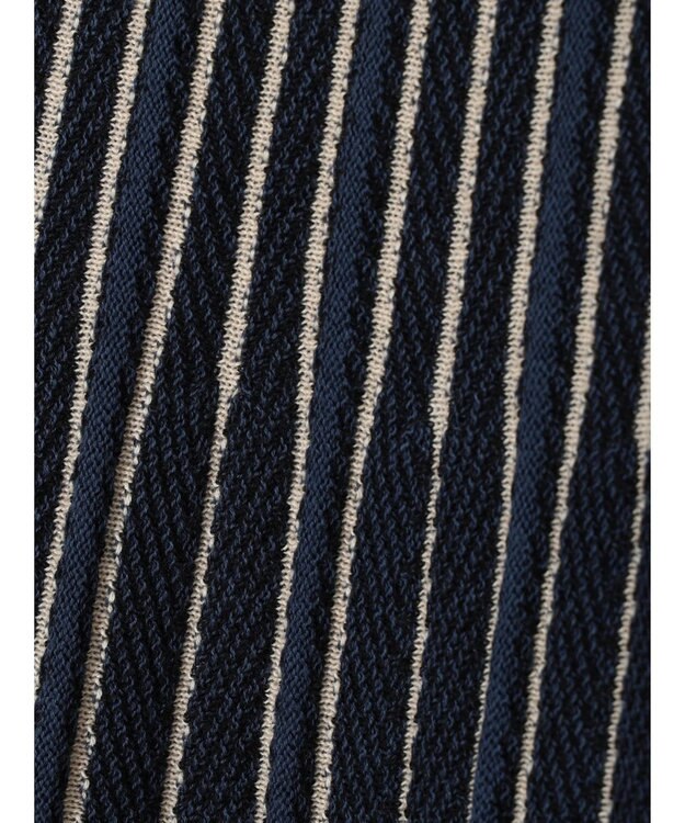 CRAFT STANDARD BOUTIQUE 配色ストライプニットスカート Blue