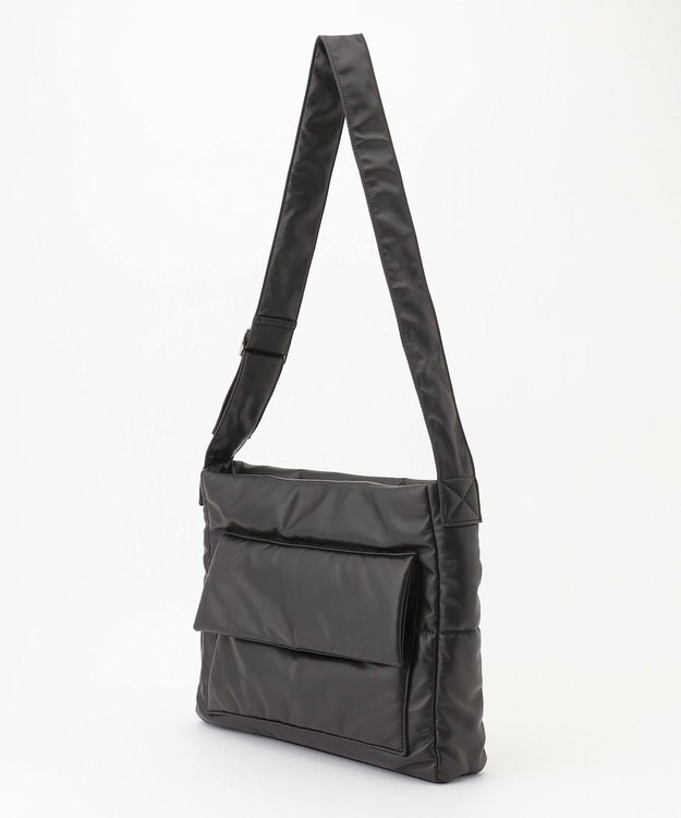 JOSEPH HOMME シンセティックソフトレザー　ワンショルダーバッグ Ｍサイズ ブラック系