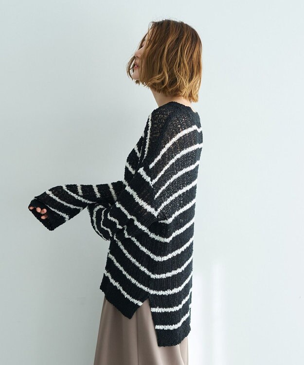 YECCA VECCA ルーズニットプルオーバー Border