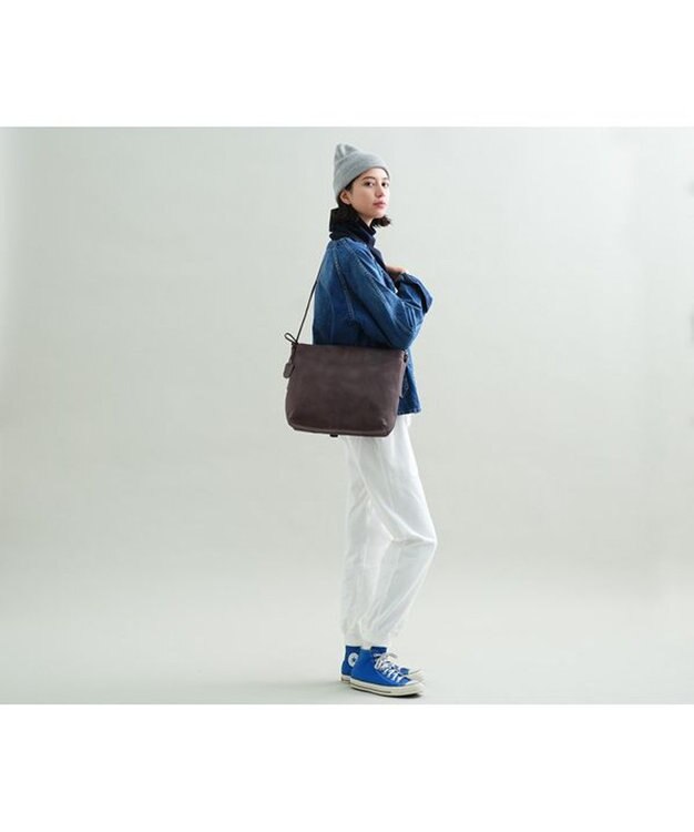 genten ゴートベーシック 2WAYショルダーバッグ グレー