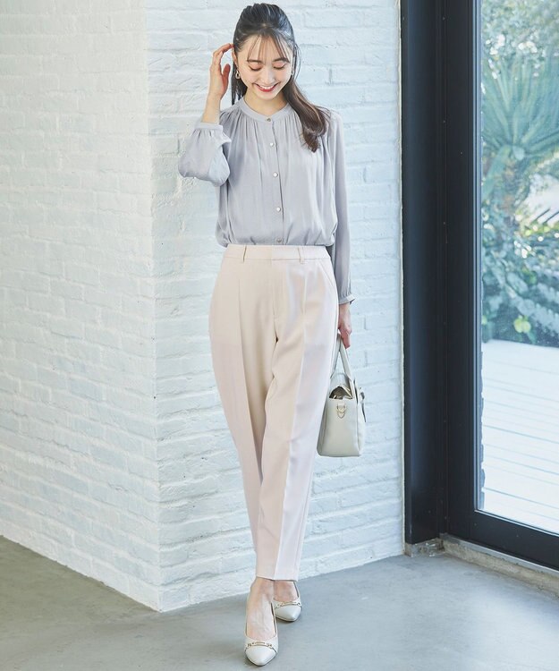 ANY SIS S 【洗える】褒めらレディテーパード パンツ アイボリー