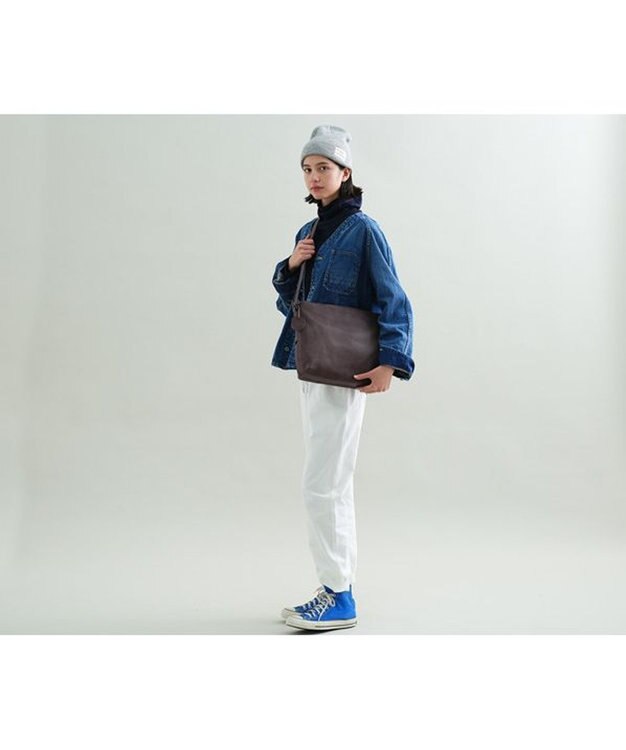 genten ゴートベーシック 2WAYショルダーバッグ グレー