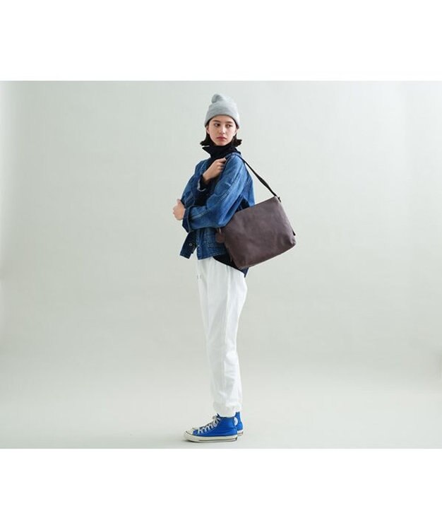 genten ゴートベーシック 2WAYショルダーバッグ グレー