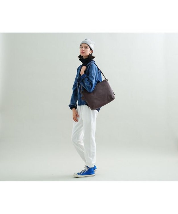 genten ゴートベーシック 2WAYショルダーバッグ グレー