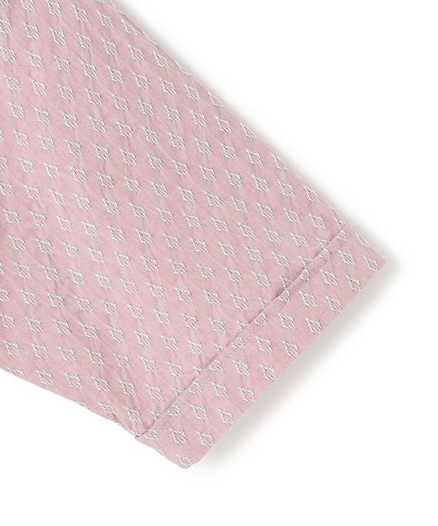 JOSEPH HOMME 新柄【ストレッチ】ハムサジャガードストレッチ　レギュラーカラー半袖シャツ ピンク系