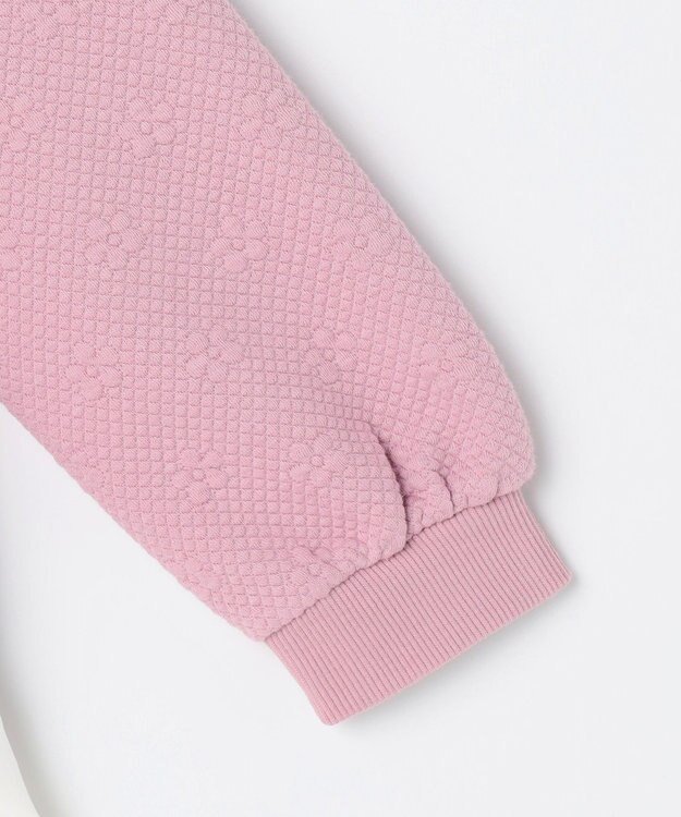 組曲 KIDS 【110-140㎝】フラワーキルト トレーナー ラベンダー