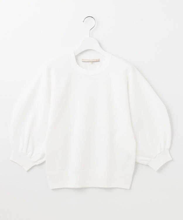 自由区 【XSサイズ～/洗える】ポリエステルハイゲージ プルオーバーニット ホワイト系