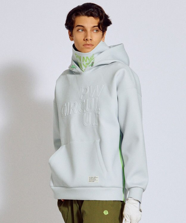 PW CIRCULUS 2025 NEW！【MEN】デタッチャブルフーディ ゴルフ グレー系