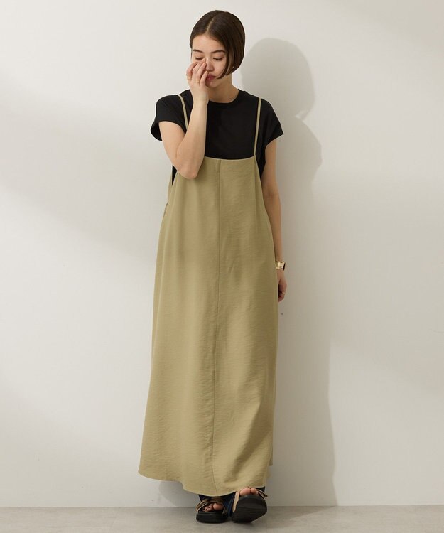 AMERICAN HOLIC 前後２ＷＡＹキャミワンピース Khaki