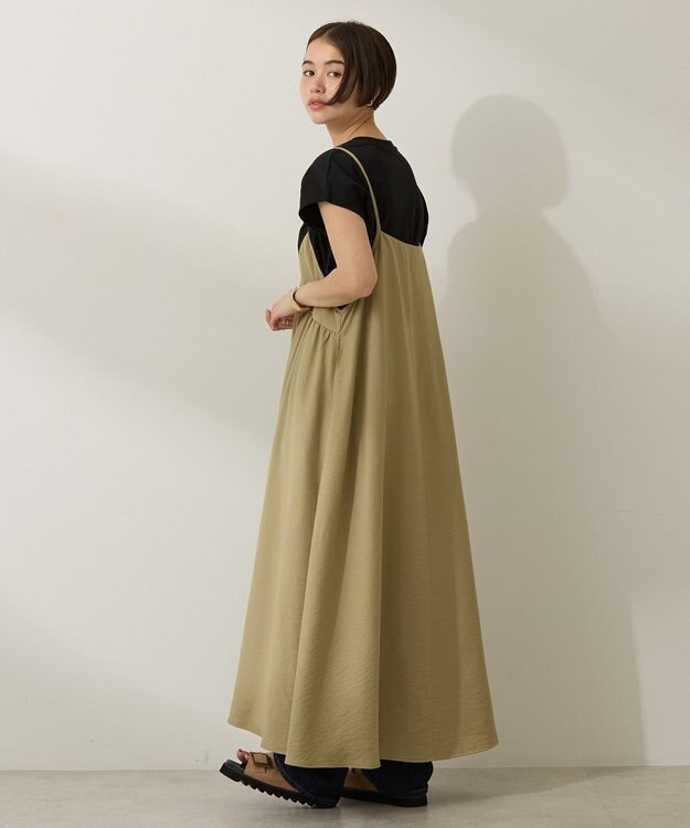 AMERICAN HOLIC 前後２ＷＡＹキャミワンピース Khaki