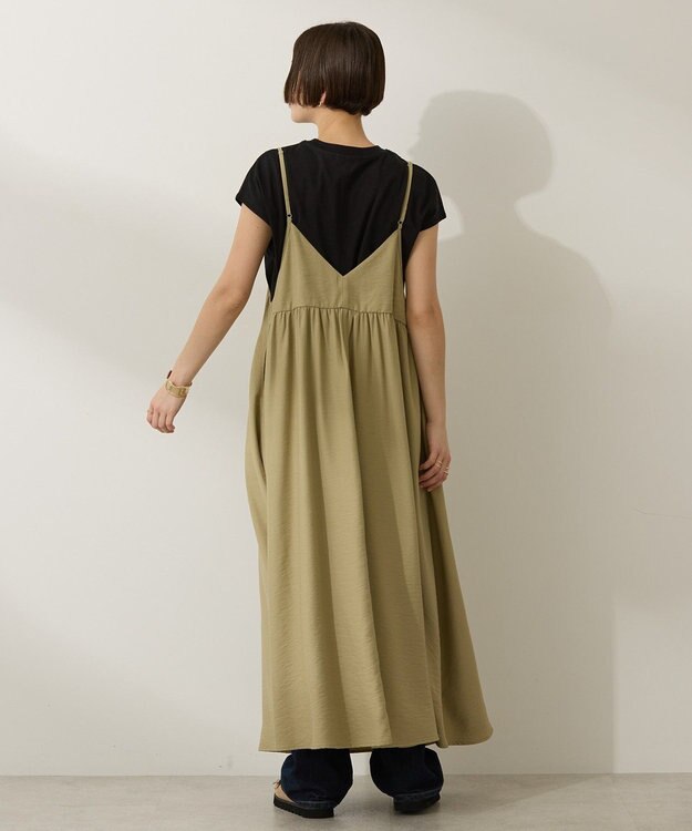AMERICAN HOLIC 前後２ＷＡＹキャミワンピース Khaki