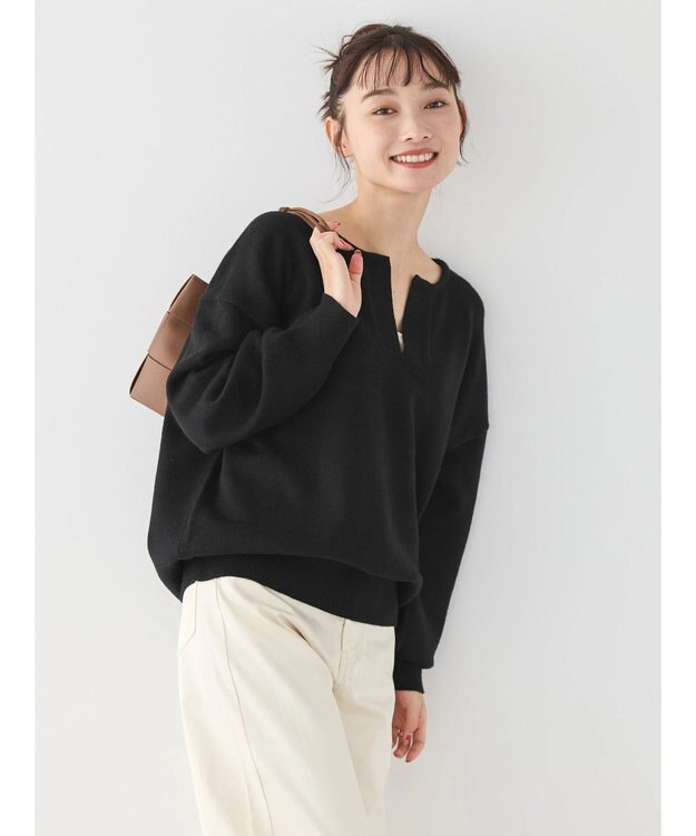 AMERICAN HOLIC バイパチスキッパーニットプルオーバー Black