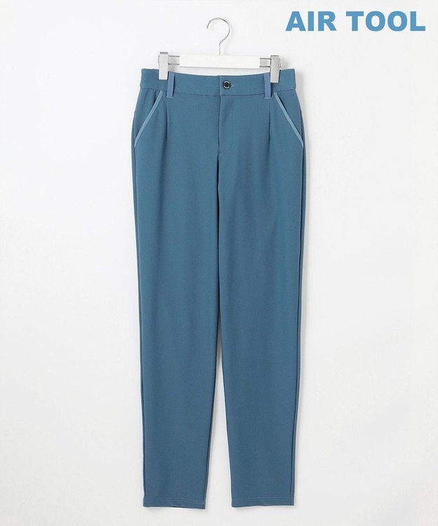 23区GOLF 【WOMEN】機能に優れた新素材「AIR TOOL」テーパードパンツ サックスブルー系