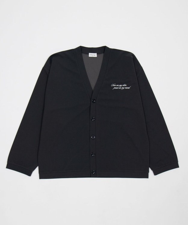 WEGO 【2点SET/ユニセックス着用ITEM】アンサンブルカーディガン（LS） ブラック中濃色