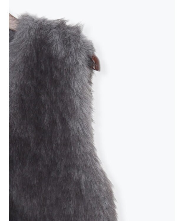 Te chichi ショートファーベスト グレー