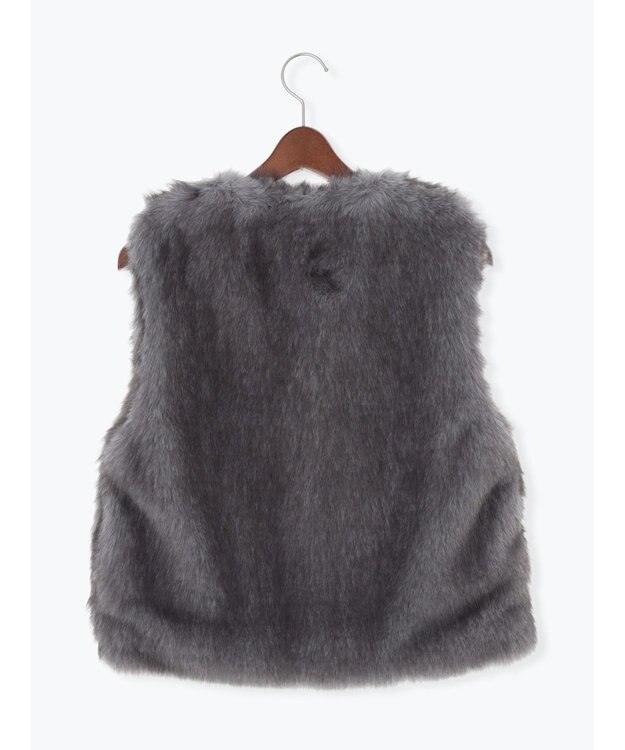 Te chichi ショートファーベスト グレー