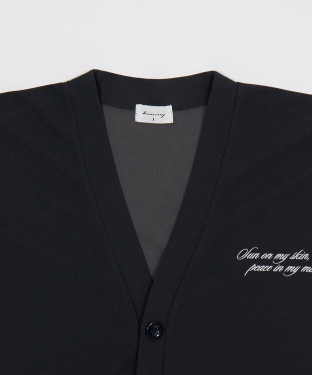 WEGO 【2点SET/ユニセックス着用ITEM】アンサンブルカーディガン（LS） ブラック中濃色