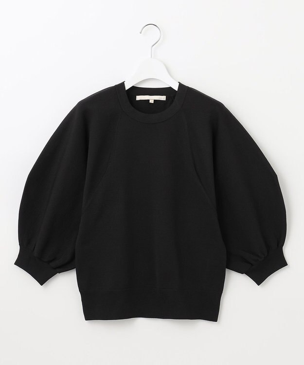 自由区 【XSサイズ～/洗える】ポリエステルハイゲージ プルオーバーニット ブラック系