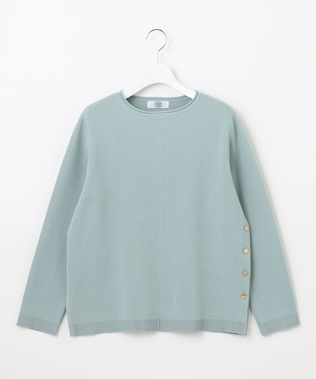 J.PRESS LADIES S 【洗える】COTTON ACETATE クルーネック ニット ミント系