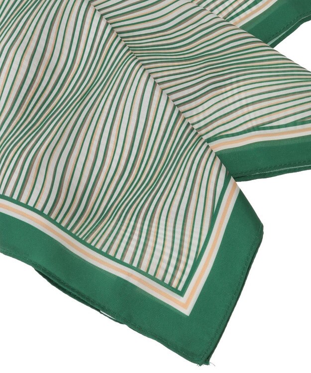 AMERICAN HOLIC 【リングSET】波ストライプ柄スカーフ Green
