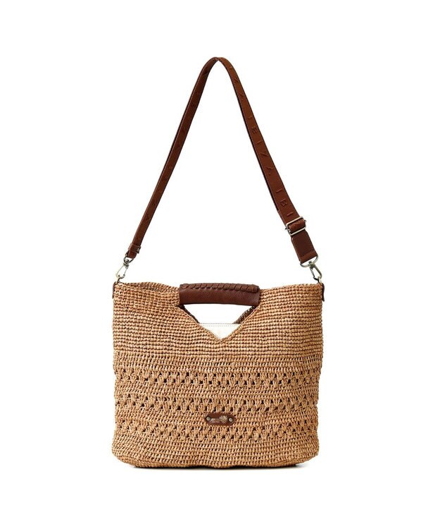 IBIZA ラフィア　2WAYバッグ エメラルドグリーン