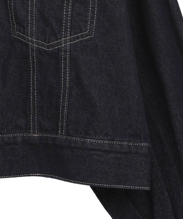 earth music&ecology ショートジップデニムジャケット Indigo