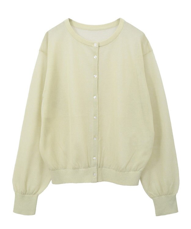 AMERICAN HOLIC シアークルーネックニットカーディガン Pistachio