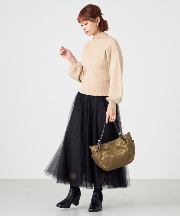 LA BAGAGERIE シャドージャカード 2WAYミニトートバッグ カーキ