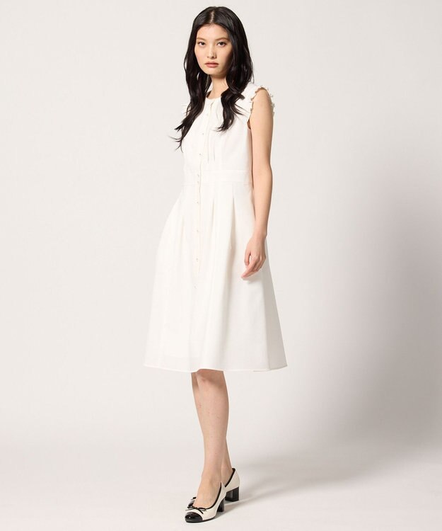 TOCCA 【洗える・UVカット・吸水速乾・消臭】FLAPPING OF BUTTERFLY  ドレス アイボリー系