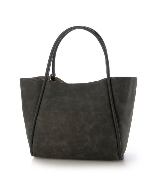 UNBILLION カシュカシュ cachecache / 通しハンドルパッチワークトート ダークグレー