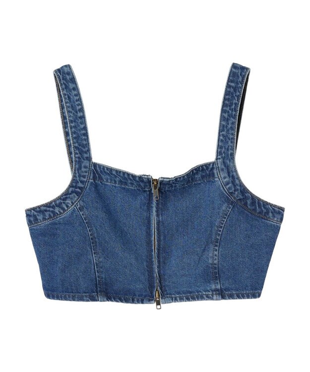 Green Parks デニムビスチェ Light Indigo