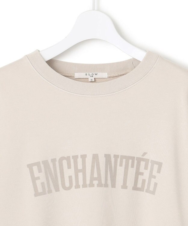 23区 L 【SLOW/一部店舗限定】ヴィンテージカレッジスウェット ベージュ系