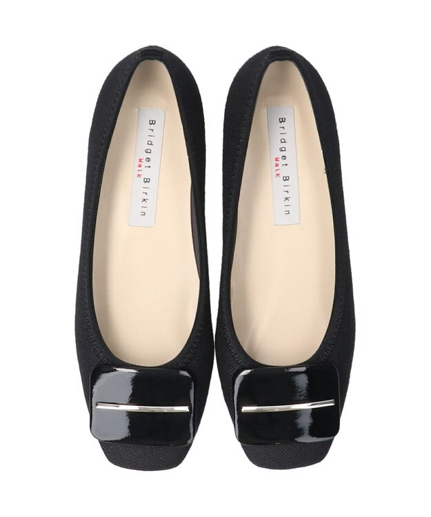Bridget Birkin 【Bridget Birkin walk】バックルモチーフウォーキングパンプス ブラック雑材