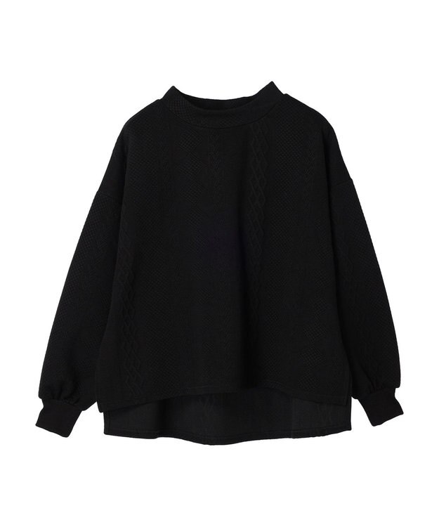 CRAFT STANDARD BOUTIQUE JQカットボリュームスリーブMOCプルオーバー1 Black