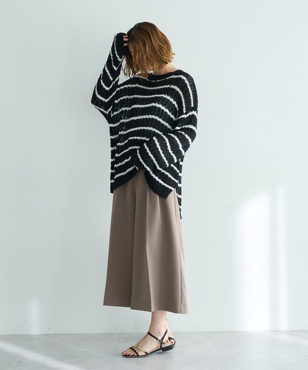 YECCA VECCA ルーズニットプルオーバー Border