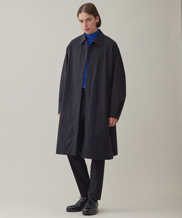 UNFILO MENS スタイリッシュ タートルネック ニット オリエンタル ブルー